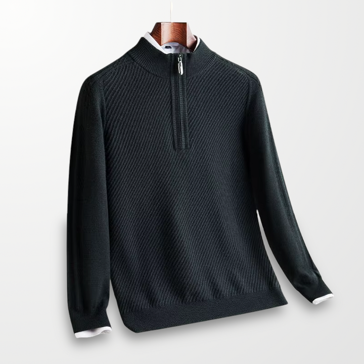 Bennett Ribbed Quarter-Zip Sweater