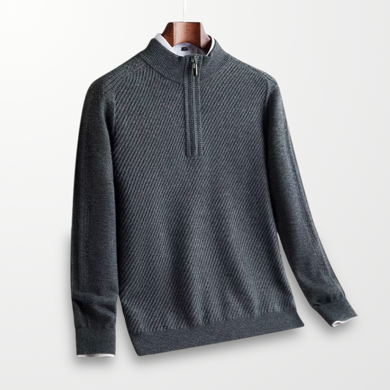 Bennett Ribbed Quarter-Zip Sweater