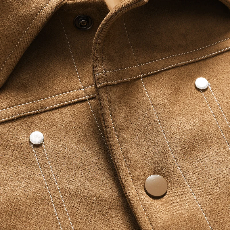 Irving Suede Trucker Jacket