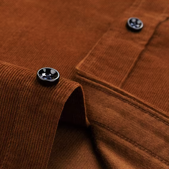 Harrison Fine Wale Cotton Corduroy Button-Up Shirt