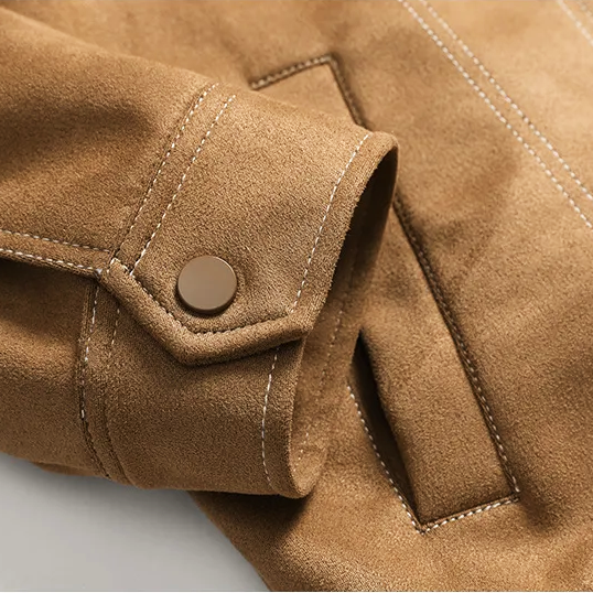 Irving Suede Trucker Jacket
