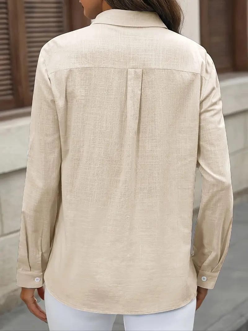 Atena | Baumwollhemd mit Brusttaschen