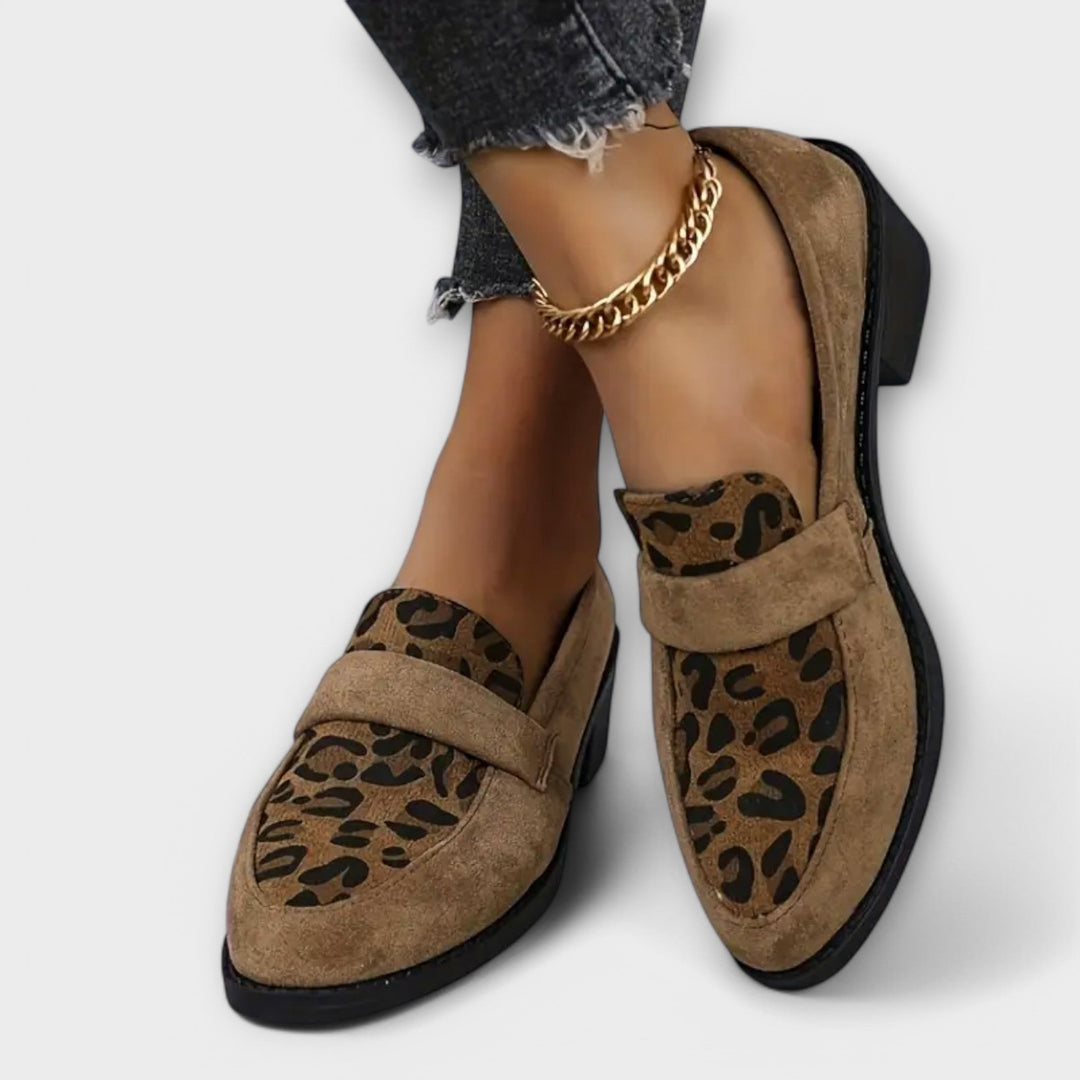 Raffaella | Handgefertigte Premium-Loafer im Animal-Look
