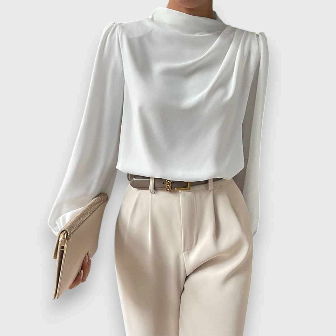 Eliana | Handgefertigte Bluse mit langen Ärmeln