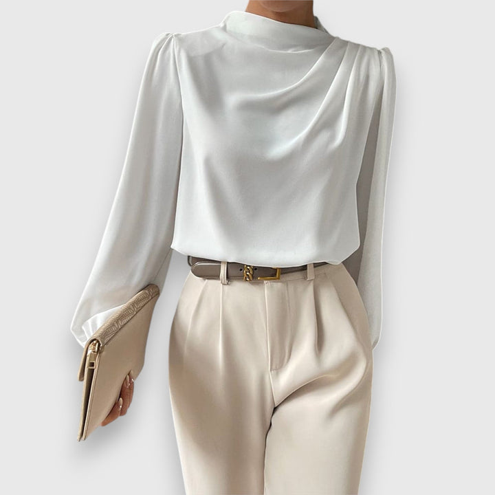 Eliana | Handgefertigte Bluse mit langen Ärmeln