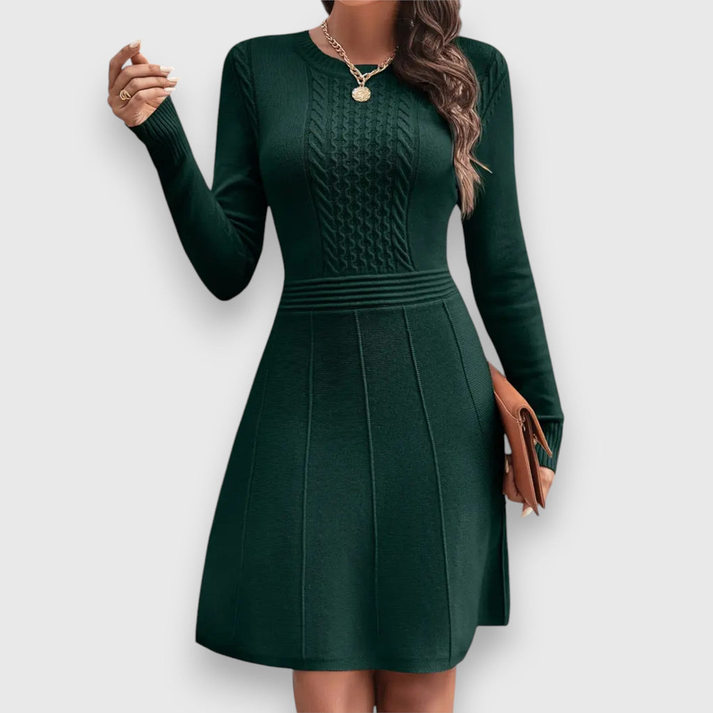 Daniela | Kleid in Strickoptik Handgefertigt