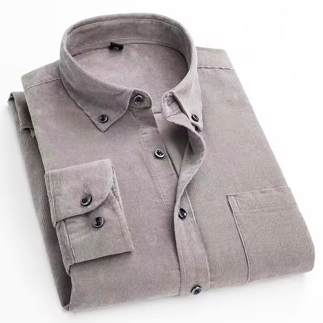 Harrison Fine Wale Cotton Corduroy Button-Up Shirt
