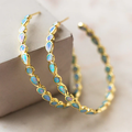 Eveline | Vintage-Ohrringe mit blauem Opal