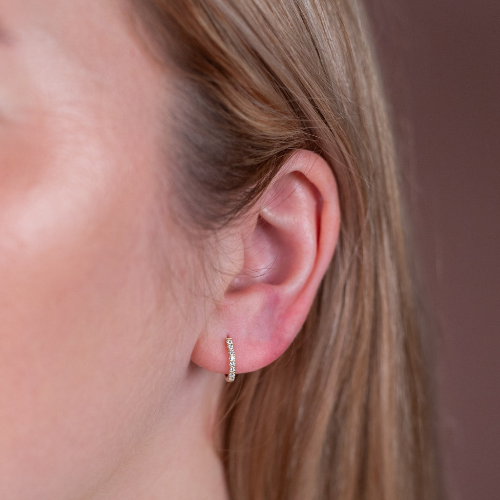 Moissanite Creolen | Gold