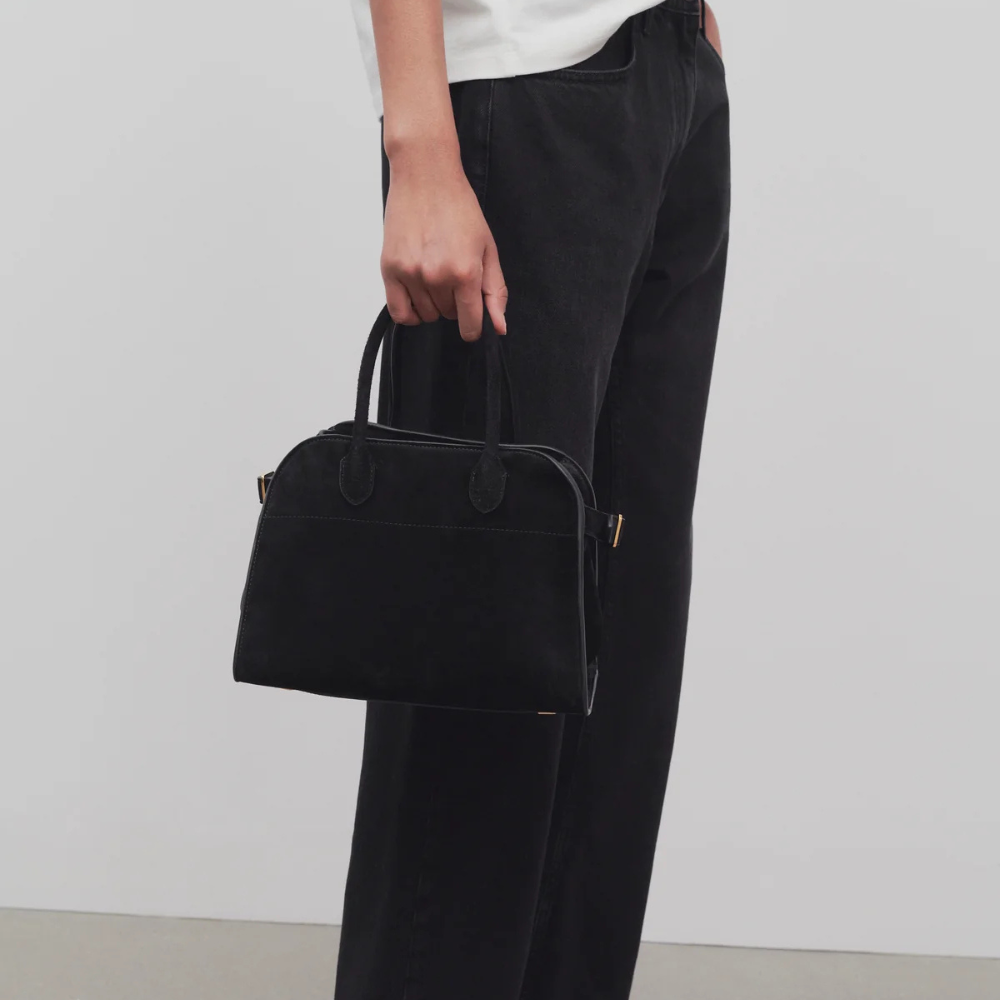 Bologna | Handgefertigte Bowling-Tasche aus Wildleder