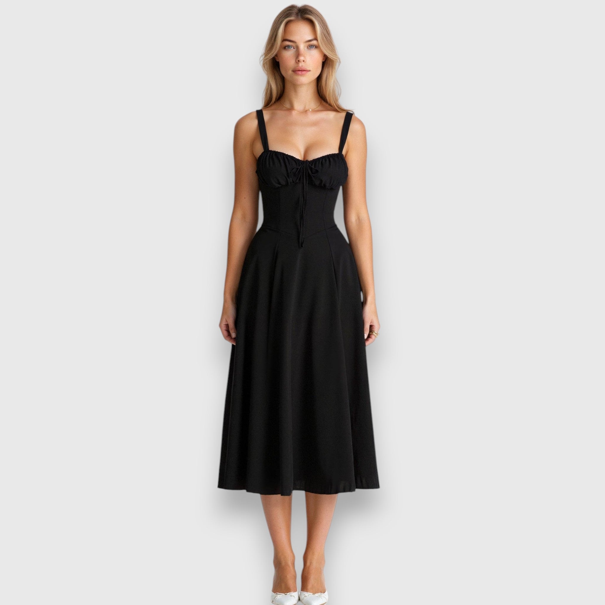 Clara | Feminines Midikleid mit Korsage