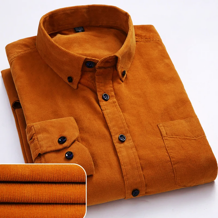 Harrison Fine Wale Cotton Corduroy Button-Up Shirt
