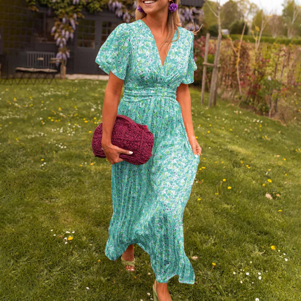 Adele | Sommerkleid mit V-Ausschnitt