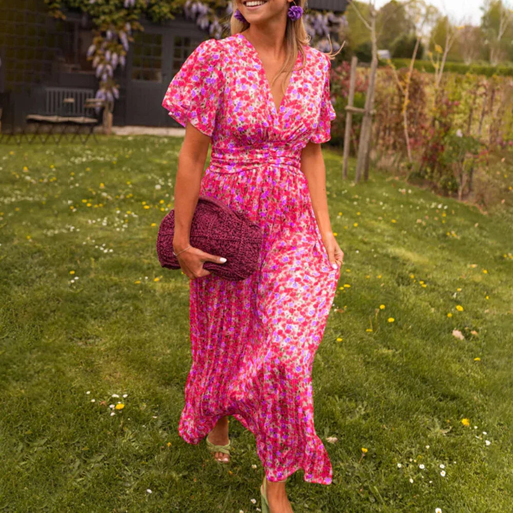 Adele | Sommerkleid mit V-Ausschnitt