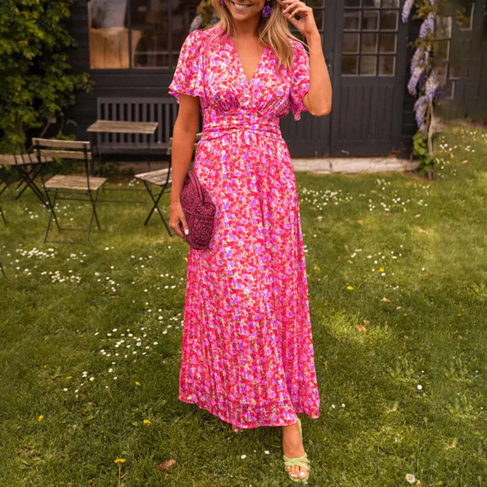 Adele | Sommerkleid mit V-Ausschnitt