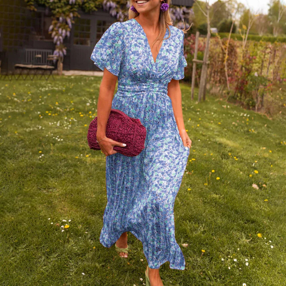 Adele | Sommerkleid mit V-Ausschnitt