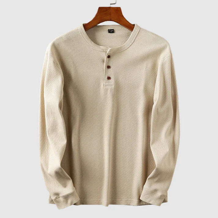 Mason Cotton Henley Shirt