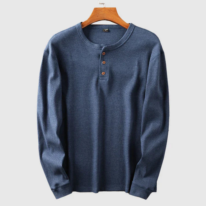 Mason Cotton Henley Shirt