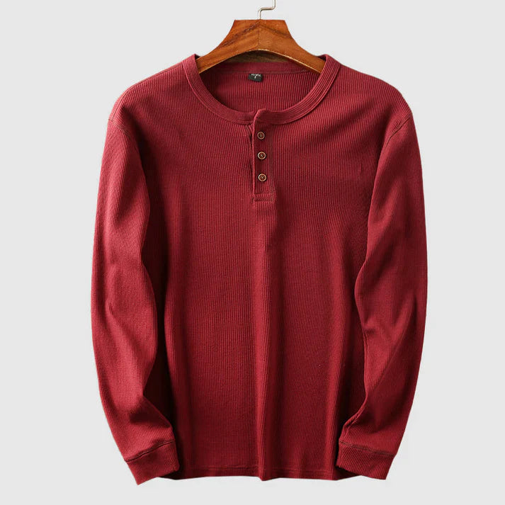 Mason Cotton Henley Shirt