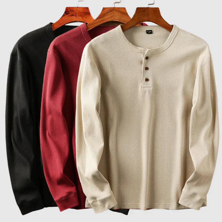 Mason Cotton Henley Shirt