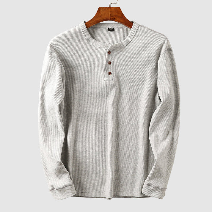Mason Cotton Henley Shirt